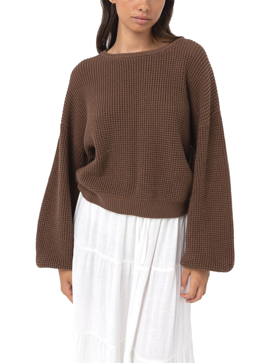 Classic Knit Jumper - Chocolate