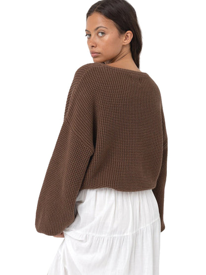 Classic Knit Jumper - Chocolate
