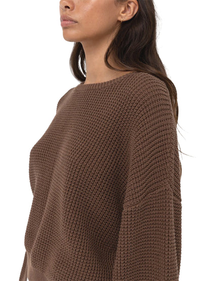 Classic Knit Jumper - Chocolate