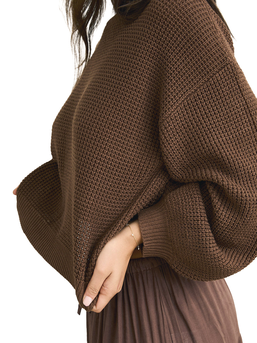 Classic Knit Jumper - Chocolate