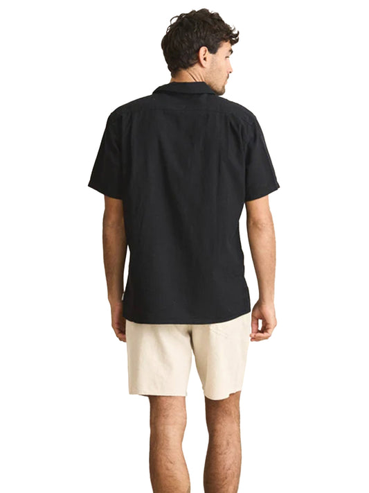 Classic Linen Short Sleeve Shirt - Vintage Black