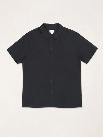 Classic Linen Short Sleeve Shirt - Vintage Black