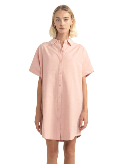 Classic Shirt Dress - Rose