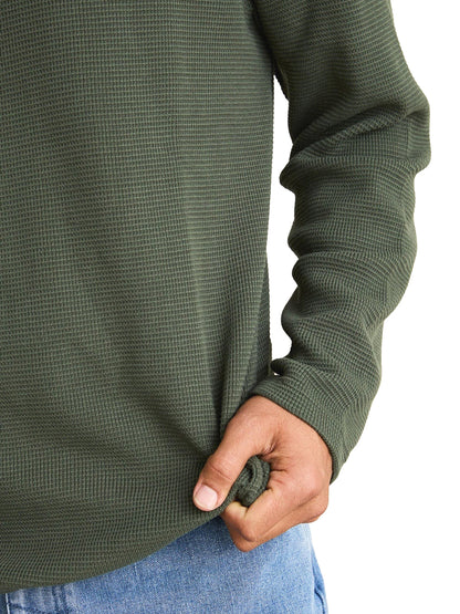 Classic Waffle Knit - Forest Green