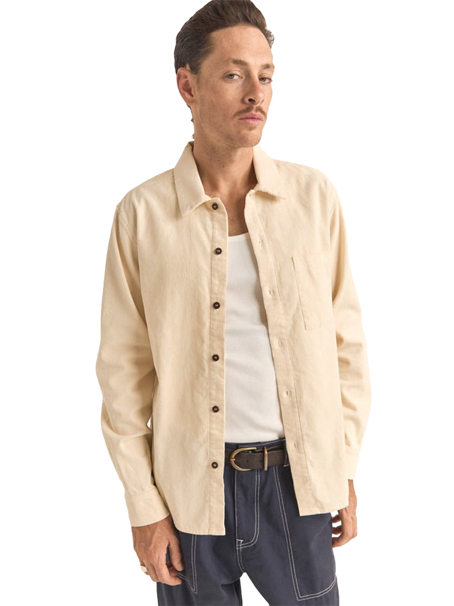 Cord Long Sleeve Shirt - Natural