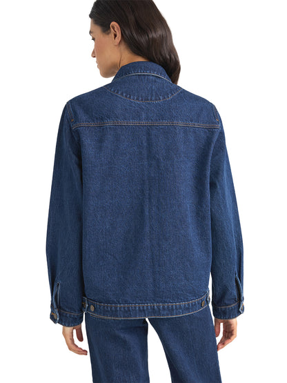 Demi Oversized Denim Jacket - Indigo