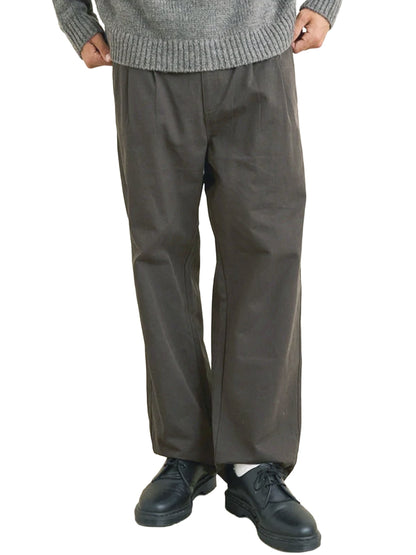 Double-Pleat Twill Trouser - Vintage Black