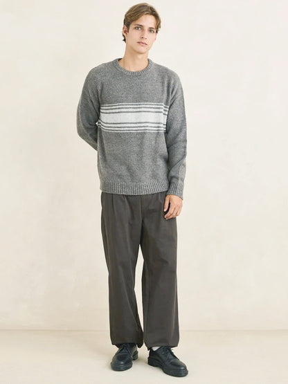 Double-Pleat Twill Trouser - Vintage Black