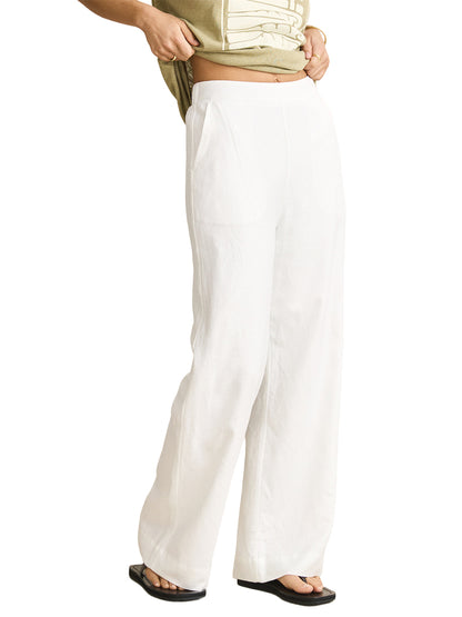 Essential Wide-Leg Pants - White