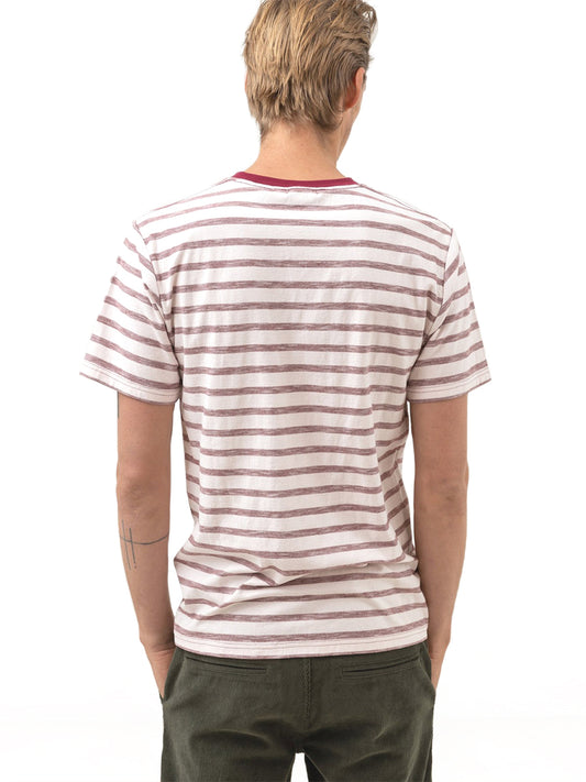 Everyday Striped Tee - Mulberry