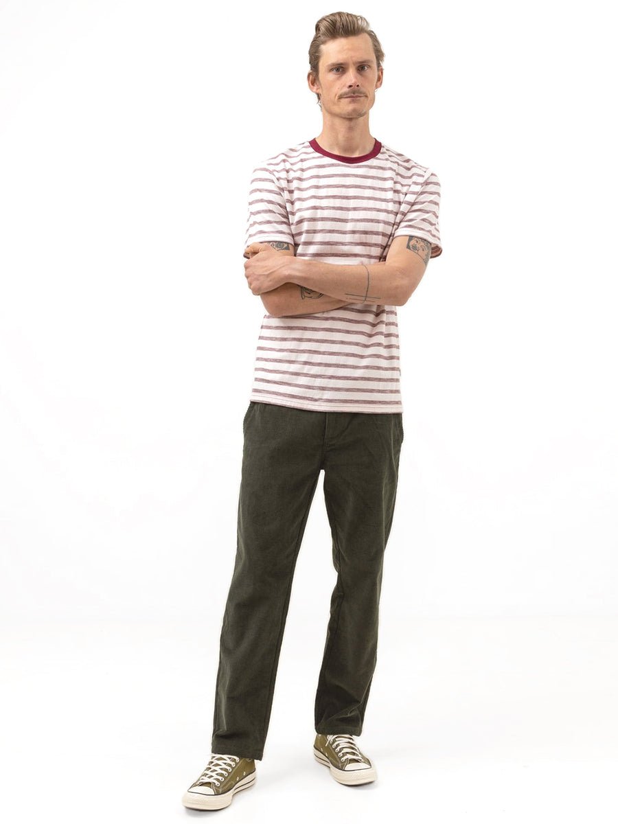 Everyday Striped Tee - Mulberry