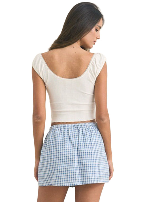 Gracie Sweetheart Top - White