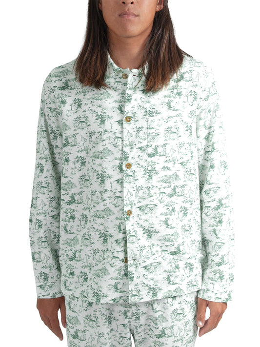 Men's Holiday Pajama Shirt - Green