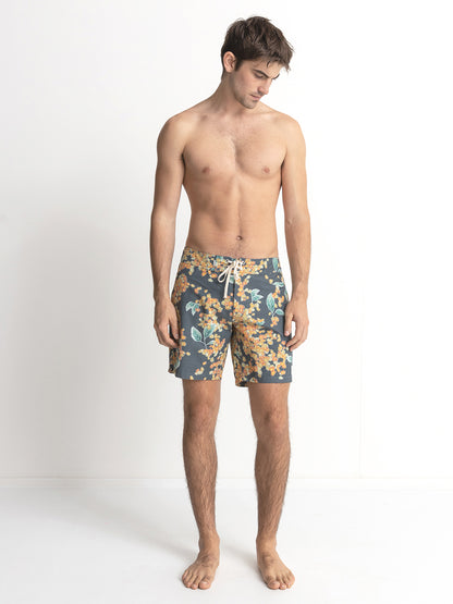 Isle Floral Trunk - Dark Navy