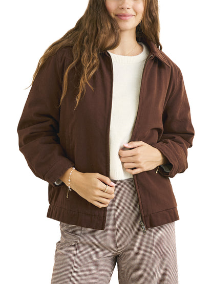 Jamie Lined Jacket - Chocolate