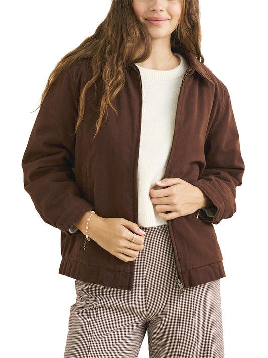 Jamie Lined Jacket - Chocolate