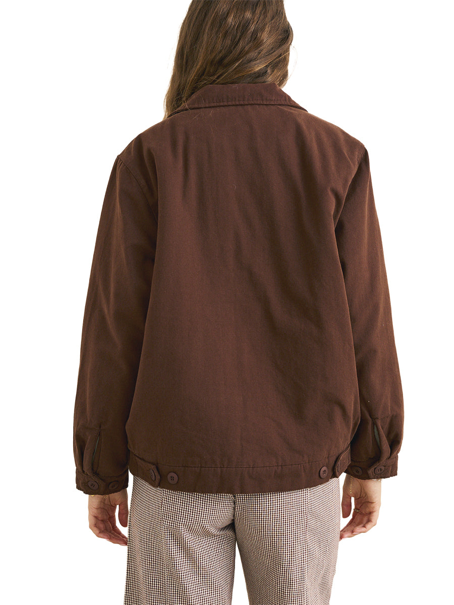 Jamie Lined Jacket - Chocolate