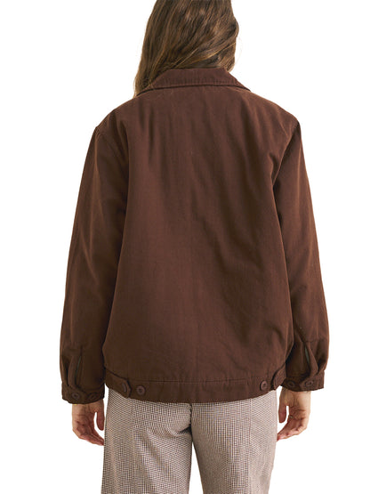Jamie Lined Jacket - Chocolate