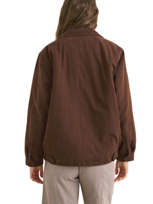 Jamie Lined Jacket - Chocolate