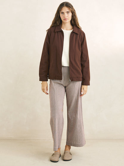 Jamie Lined Jacket - Chocolate