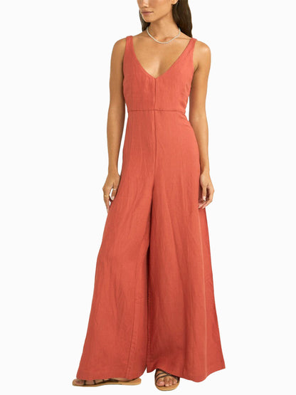 Kiki Wide Leg Jumpsuit - Nectar