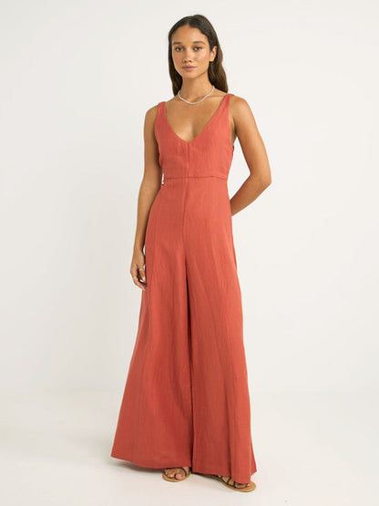 Kiki Wide Leg Jumpsuit - Nectar