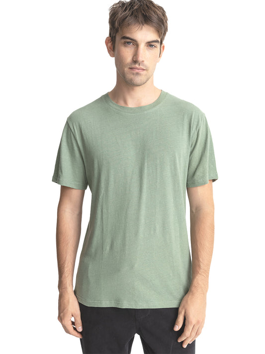 Linen Short Sleeve T-Shirt - Seafoam
