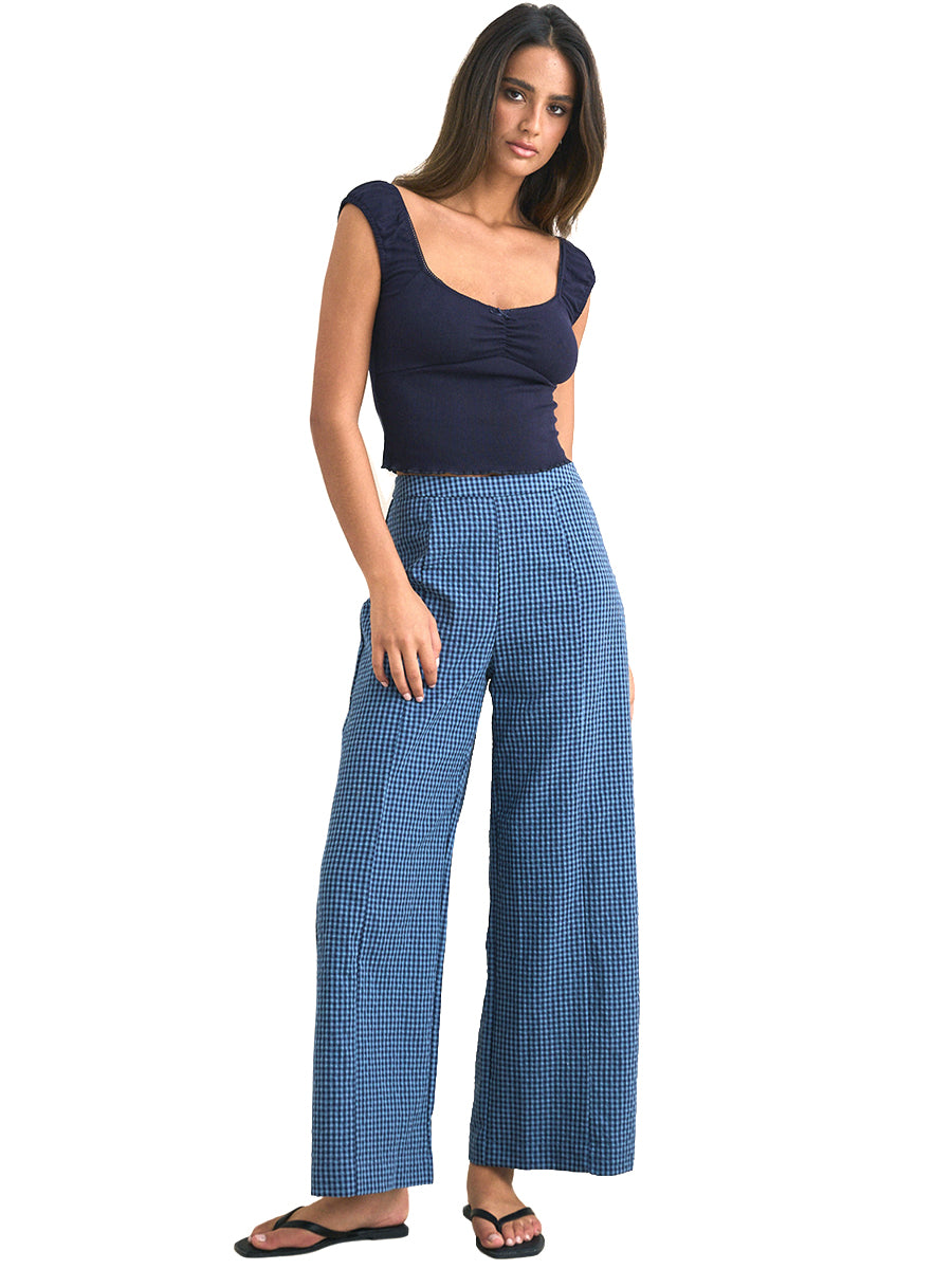 Louise Wide-Leg Pant - Indigo