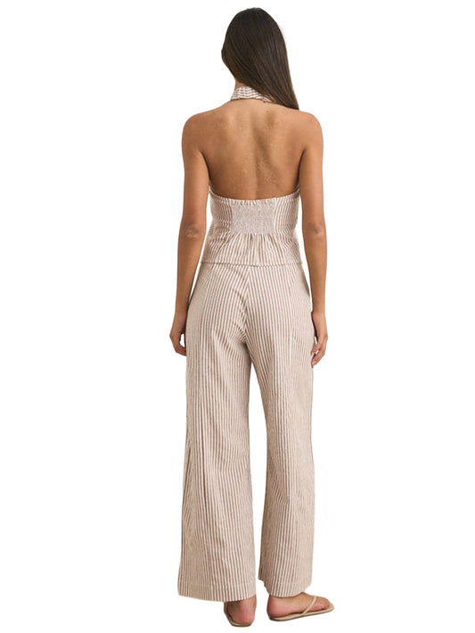 Louise Wide-Leg Pants - Tan