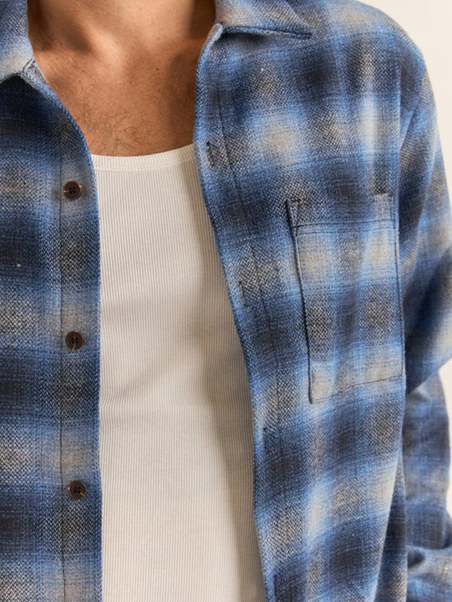 Mar Flannel Shirt - Blue