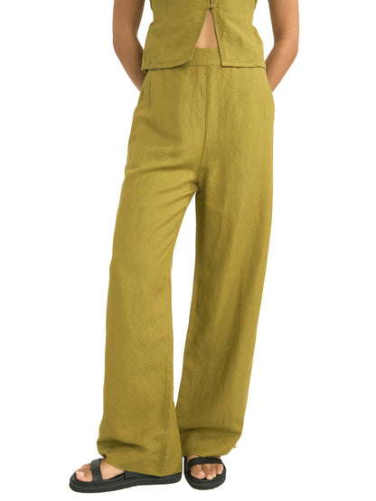 Maya Wide Leg Pant - Olive