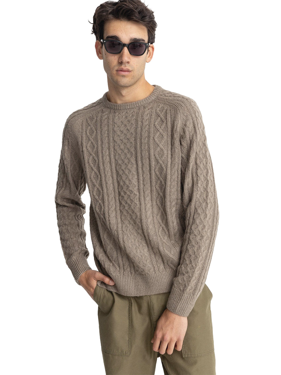 Mohair Fisherman's Knit - Sand