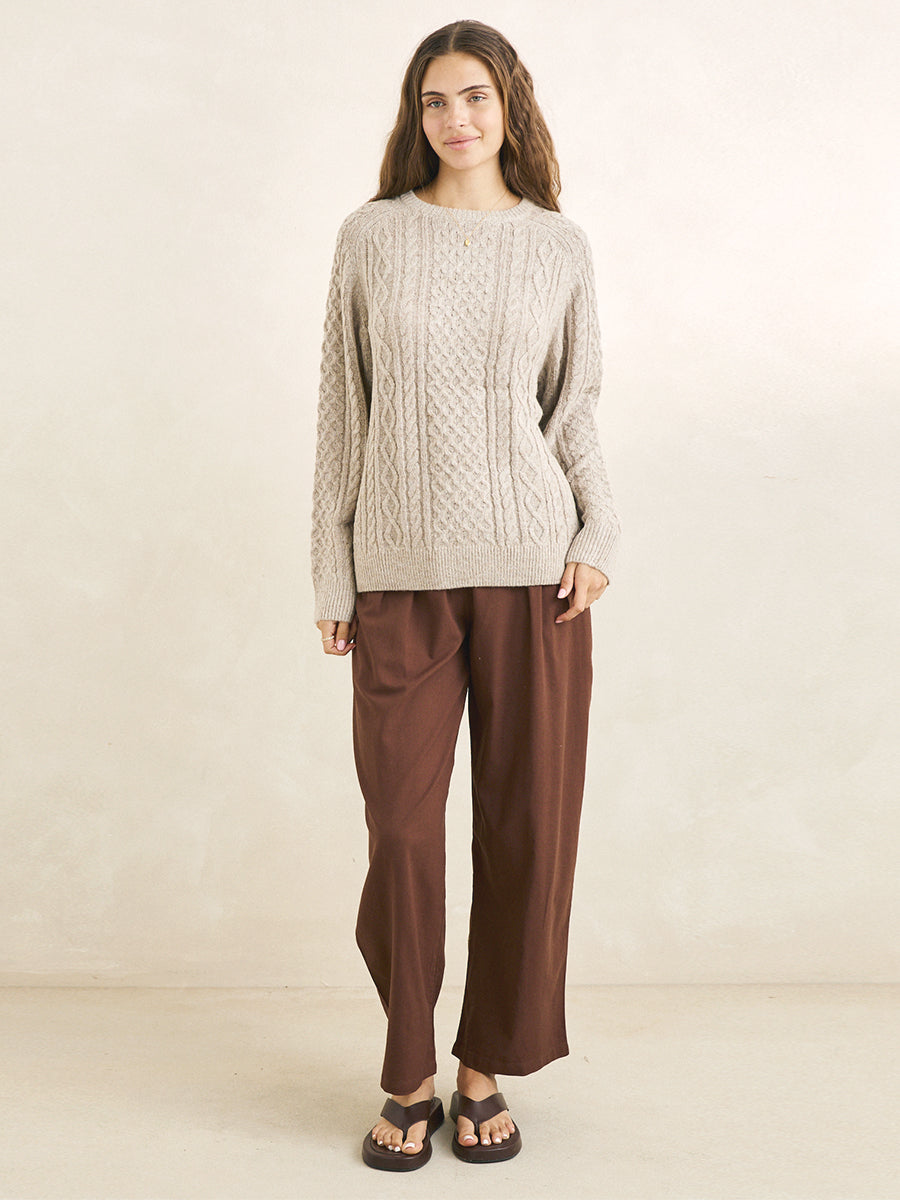 Mohair Oceanside Sweater - Sand