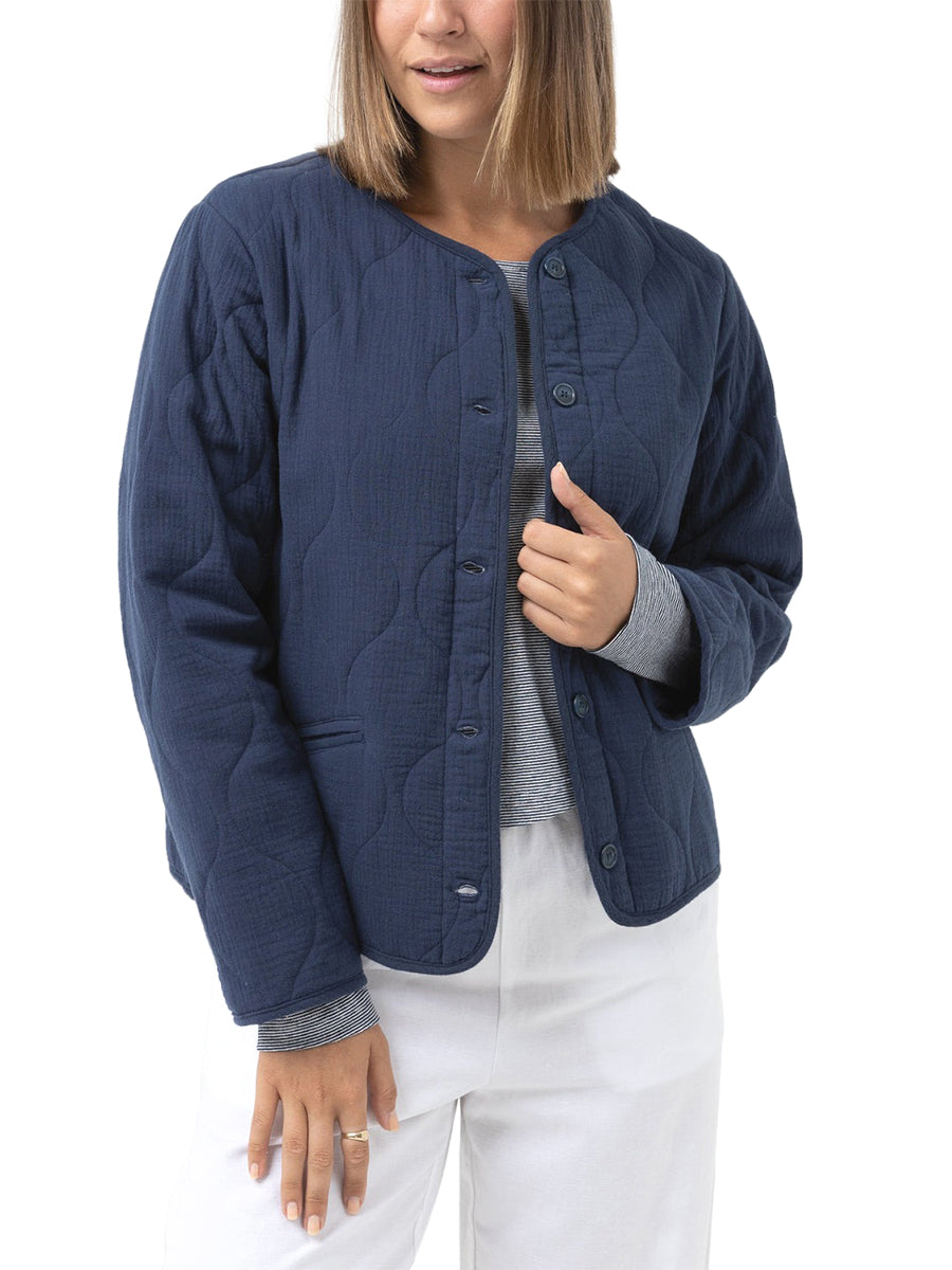 Montauk Quilted Jacket - Navy