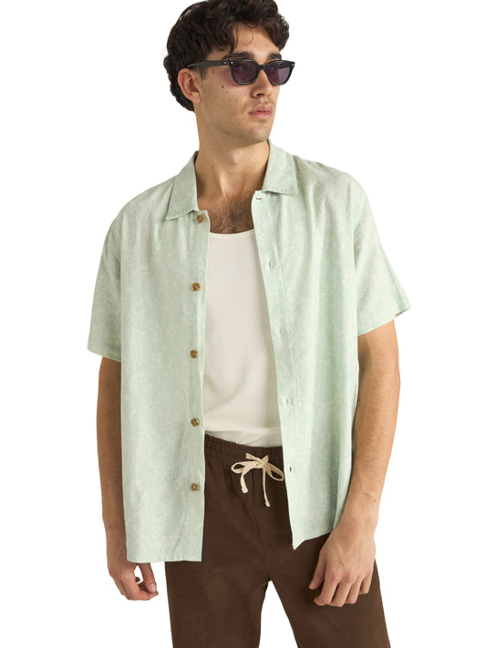 Ornate Short Sleeve Shirt - Sage