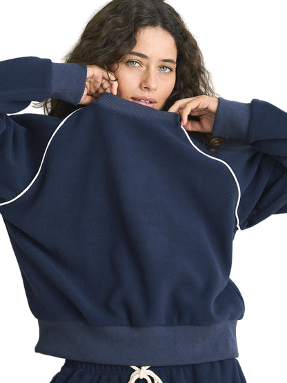 Pipe Polar Crewneck Sweatshirt - Ocean