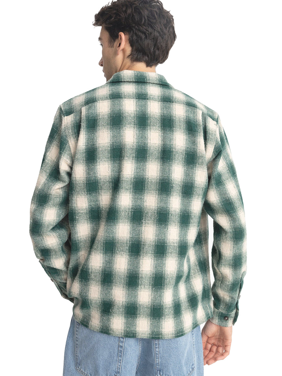 Plaid Long Sleeve Flannel - Green