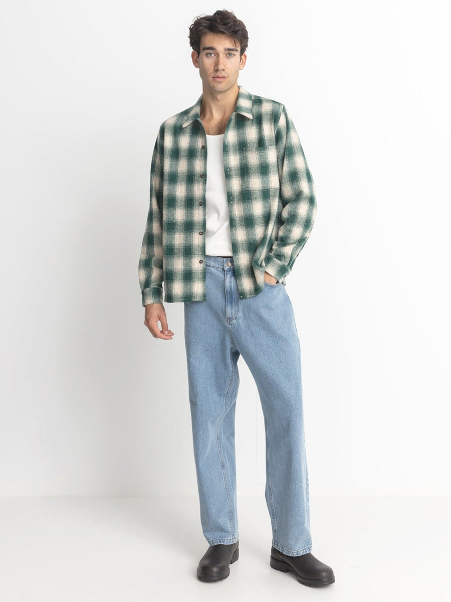 Plaid Long Sleeve Flannel - Green