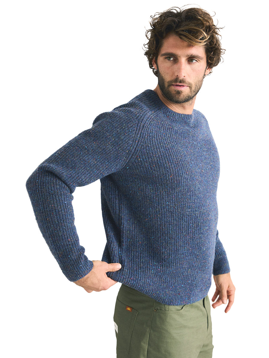 Scramble Crew Knit - Navy