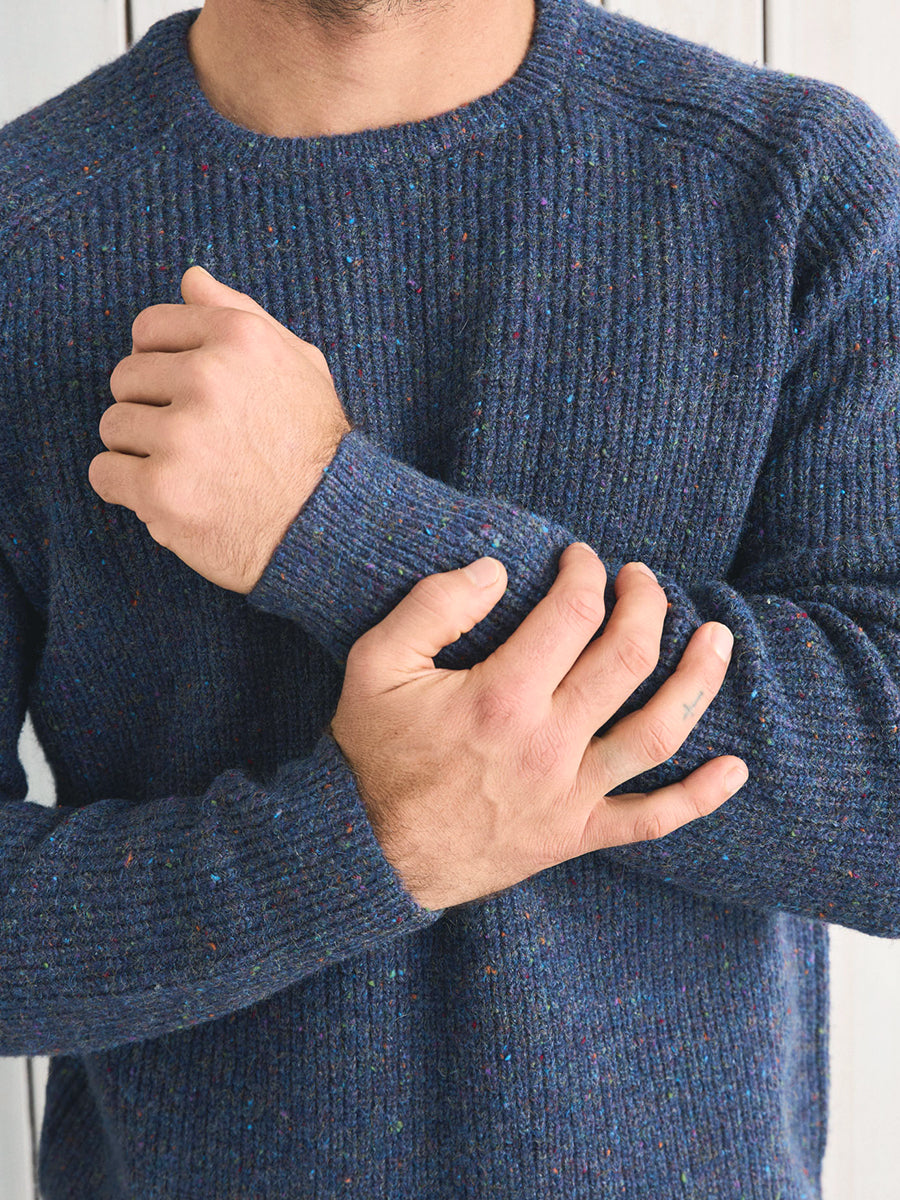 Scramble Crew Knit - Navy