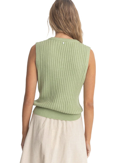 Shell Sweater Vest - Sage