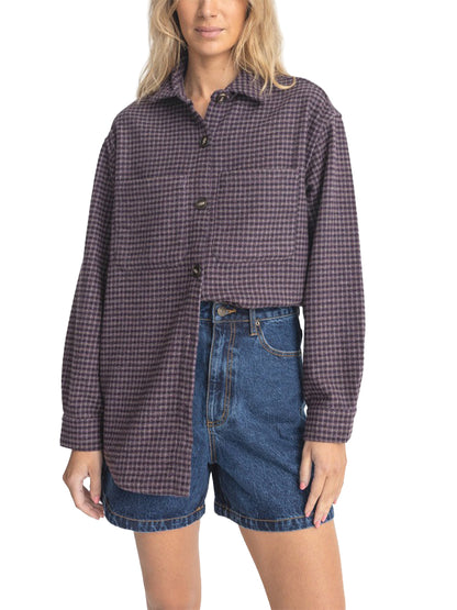 Shorebreak Shirt Jacket - Plum