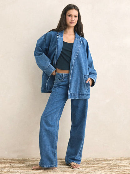 Shoreline Denim Blazer - Indigo