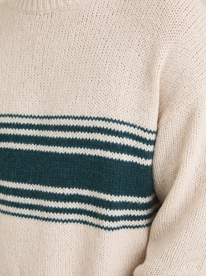Strata Striped Sweater - Natural