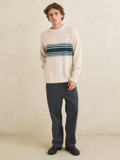 Strata Striped Sweater - Natural