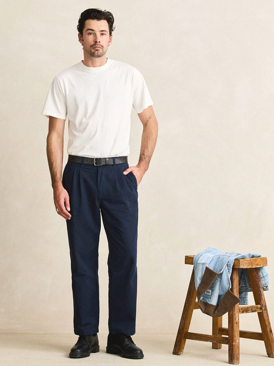 Twill Pressed Trouser - Navy