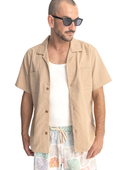 Venice Short Sleeve Shirt - Sand