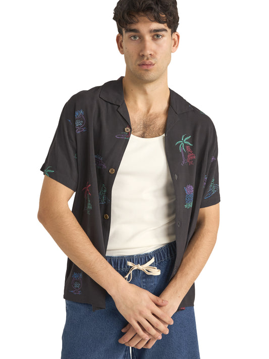 Vibes Short Sleeve Shirt - Black