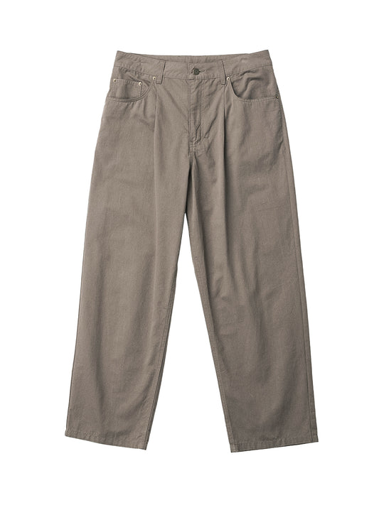Warped Straight Cut Pants - Grey