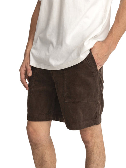 Worn Path Cord Shorts - Brown